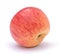 Pink fuji apple isolated on white. Closeup.