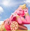 Pink ganecha statue in relaxing