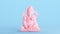 Pink Ganesha Ganesh Statue Hindu God Elephant Head Religious Kitsch Figurine Blue Background