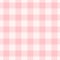 Pink gingham pattern. Vector seamless texture.