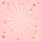 Pink girlish background with stars