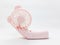 Pink Girly Cure Beautiful Mini Portable Electric Fan Design in White Isolated Background 01