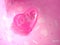 Pink glass heart