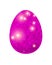 Pink glitter disco-ball egg. Easter design.