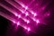 Pink glowing quantum weapon abstract background
