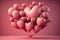 pink glowy heart-shaped balloons