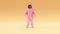 Pink Gold Hazmat NBC Suit Raver with Warm Cream Background Right View
