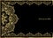 Pink Gold vintage greeting card on black background. Luxury ornament template. Great for invitation, flyer, menu, brochure