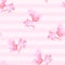 Pink goldfish. Seamless pattern with the image of fish