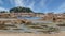 Pink Granite Coast. Brittany, France. View of the bay and island of CostaÃ©rÃ¨s.