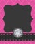 Pink Gray Black and Bling Design