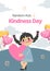 Pink Gray Playful Kids Kindness Flyer