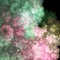 Pink and green fractal clouds