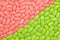 Pink and Green Jellybean Background