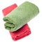 Pink and Green Microfiber Cleaning Towels