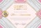 Pink grey grunge certificate template. Luxury pink marble with gold square for department cosmetic, parfume, stores