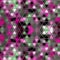 Pink and grey triangles polygonal continuous pattern