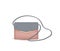 Pink and grey woman bag