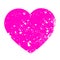 Pink grungy heart