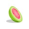 Pink Guava Fruit Cut In Half Bright Icon