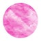 Pink hand drawn watercolor circular frame background texture with stains