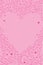 Pink heart love swirl background