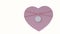 Pink heart-shaped gift boxes with white background that can be given together in new year