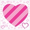 Pink Heart valentine white background