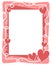 Pink Hearts Bubbles Valentine\'s Day Frame