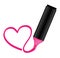 Pink highlighter with heart