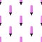 Pink Highlighter Pen Icon Seamless Pattern