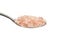 Pink Himalayan Salt on a teaspoon