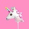 Pink horse foil balloon party decoration