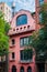 Pink house in the West Village, Manhattan, New York City
