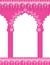 Pink Indian gate background