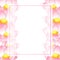 Pink Indian lotus Banner Card. Nelumbo nucifera,sacred lotus, bean of India, Egyptian bean. National flower of India and Vietnam