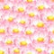 Pink Indian lotus Seamless Background.