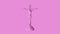 Pink Jesus Christ on the Cross with a Crown of Thorns Jesus of Nazareth King of the Jews Statue