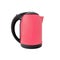 Pink kettle isolated on white