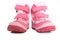 Pink kid\'s warm boots.