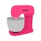 Pink kitchen mixer with bowl