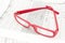 Pink ladies rectangular glasses