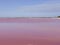 Pink lakes in Mexico and a great background