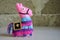 Pink lama. Toy from felt with your own hands. DIY concept for children. Handmade crafts. Step 6. Finished toy