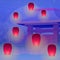 Pink Lanterns infront of the temple