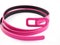 Pink leather belt for lady, modern style