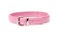 Pink leather collar