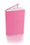 Pink leather diary book - clipping path