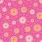 Pink lemonade seamless vector pattern