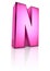 Pink Letter N